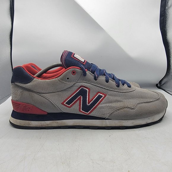 New Balance Mens 12 Gray Red Blue Sneaker Shoes Casual Walking Outdoors ML515TA3 main image 5